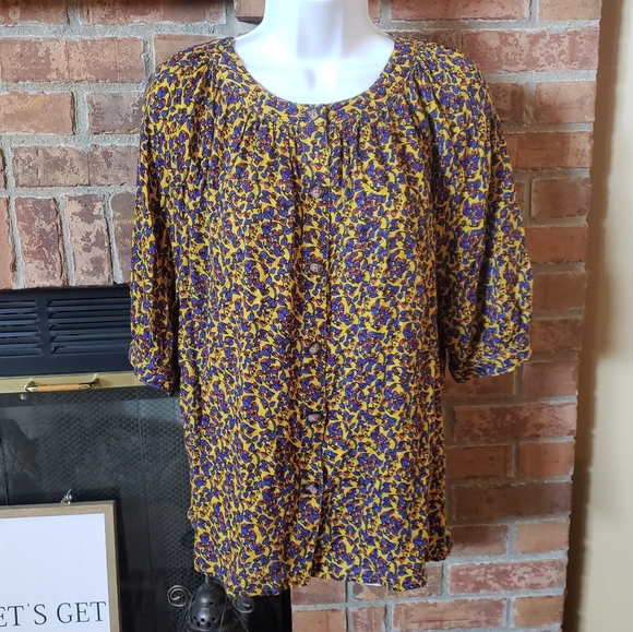 Maeve by Anthropologie Colorful Shirt - Picture 1 of 6